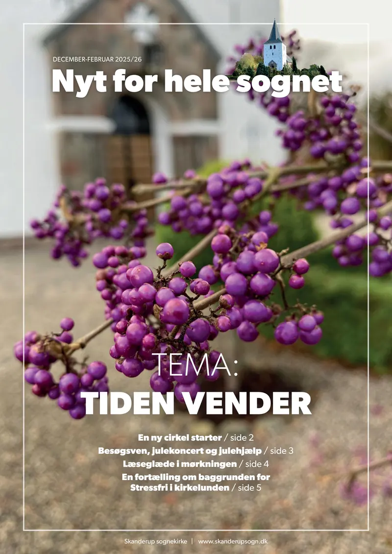 Forside af Skanderup Kirkeblad 25/26 december-februar
