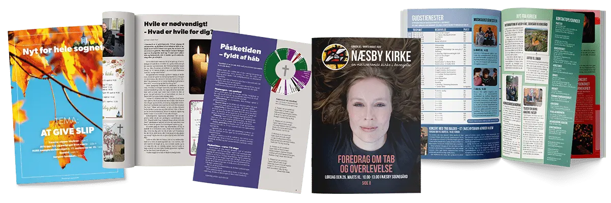 Eksempel kirkeblad moderne stilrent